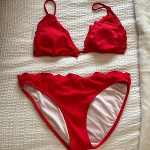 Red bikini. Size medium.